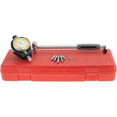 SPI - 6 Anvil, 1.4 to 2.4" Dial Bore Gage - 0.0001" Graduation, 6" Gage Depth, Accurate to 0.0003", Carbide Ball - Americas Industrial Supply