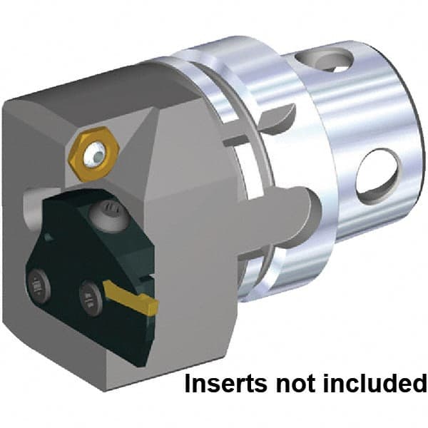 Kennametal - A4 Insert, 73.5mm Head Length, Modular Grooving Blade Holder Head - Left Hand Cut, System Size KM4X63, Through Coolant, Series KGMS - Americas Industrial Supply