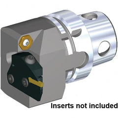 Kennametal - A4 Insert, 73.5mm Head Length, Modular Grooving Blade Holder Head - Left Hand Cut, System Size KM4X63, Through Coolant, Series KGMS - Americas Industrial Supply
