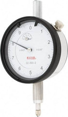 SPI - 0.05" Range, 0-10 Dial Reading, 0.0001" Graduation Dial Drop Indicator - 2.2" Dial, 0.01" Range per Revolution, 0.0007" Accuracy, Revolution Counter, Includes NIST Traceability Certification - Americas Industrial Supply