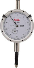 SPI - 0.4" Range, 0-50 Dial Reading, 0.0005" Graduation Dial Drop Indicator - 2.2" Dial, 0.05" Range per Revolution, 0.0015" Accuracy, Includes NIST Traceability Certification - Americas Industrial Supply