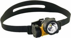 Streamlight - White LED Bulb, 90 Lumens, Hands-free Flashlight - Yellow Plastic Body, 3 AAA Alkaline Batteries Included - Americas Industrial Supply