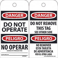 NMC - Safety & Facility Tags Message Type: Accident Prevention Tag Header: Danger - Americas Industrial Supply