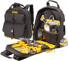 DeWALT - 23 Pocket Backpack Tool Bag - 14-1/2" Wide x 6" Deep x 19-3/4" High - Americas Industrial Supply