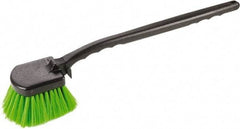Harper Brush - 2-1/4" Bristle Length, Flagged Plastic Utility Scrub Brush - 3-1/2" x 3-1/2" Long x 3" Wide Head, 20" OAL, Easy Grip Handle, Black, Polypropylene Block, Flagged - Americas Industrial Supply