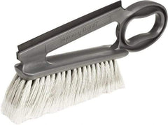 Harper Brush - 14" OAL, Synthetic Counter Brush - 2-1/4" Bristle Length, 8" Long x 1-3/4" Wide Head, Straight Foam Handle, Gray & Red - Americas Industrial Supply