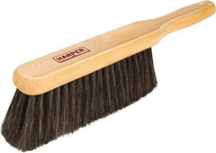 Harper Brush - 14" OAL, Horsehair & Nylon Counter Brush - 2-1/4" Bristle Length, 8" Long x 1-3/4" Wide Head, Straight Wood Handle, Black - Americas Industrial Supply