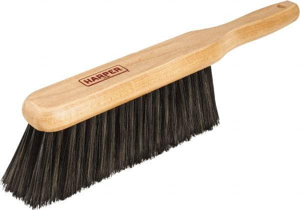 Harper Brush - 14" OAL, Synthetic Counter Brush - 2-1/4" Bristle Length, 8" Long x 1-3/4" Wide Head, Straight Wood Handle, Black & Red - Americas Industrial Supply