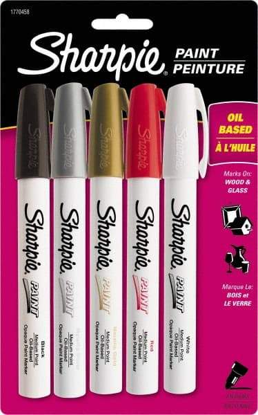 Dymo - Assorted Colors Oil Based Paint Marker - Medium Tip - Americas Industrial Supply