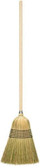 Harper Brush - 56" OAL Corn Bristle Broom - 39" Long Wood Handle, 17" Bristle Length, 14" Wide - Americas Industrial Supply
