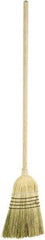 Harper Brush - 55" OAL Corn Blend Bristle Broom - 39" Long Wood Handle, 16" Bristle Length, 12" Wide - Americas Industrial Supply