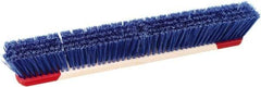 Harper Brush - 24" Rough Surface Synthetic Push Broom - 3" Bristle Length, Wood Block, Bolt-On Handle Connection, Handle Included - Americas Industrial Supply