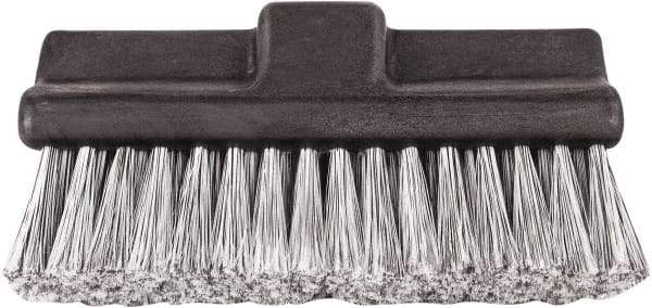 Harper Brush - 10" OAL, Vehicle Brush - Black Flagged Plastic Bristles, 2-1/4" Trim Length - Americas Industrial Supply