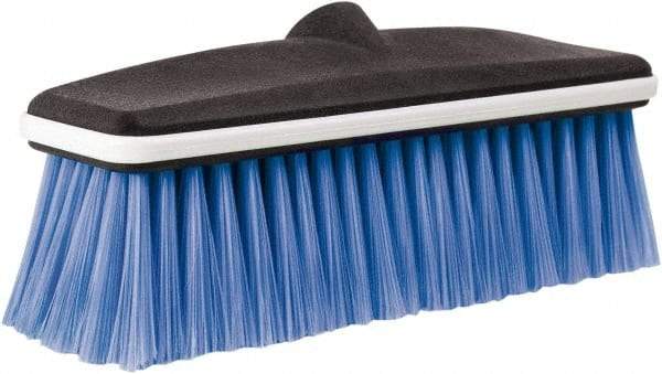 Harper Brush - 10" OAL, Vehicle Wash Brush - Black & Blue, Polyester Bristles, 2-1/4" Trim Length - Americas Industrial Supply