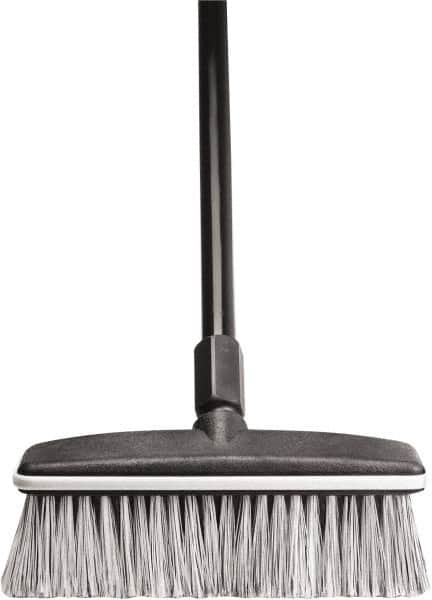 Harper Brush - 10" OAL, Vehicle Wash Brush - Black Flagged Plastic Bristles, 22-1/4" Trim Length, 54" Handle - Americas Industrial Supply