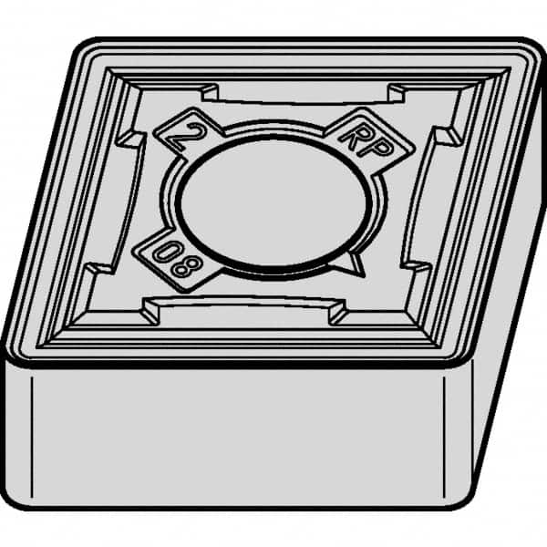 Kennametal - CNMG544 RP Grade KCPK05 Carbide Turning Insert - Al2O3 Finish, 80° Diamond, 5/8" Inscr Circle, 1/4" Thick, 1/16" Corner Radius - Americas Industrial Supply