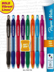 Paper Mate - 1mm Ball Point Retractable Ball Point Pen - Assorted Colors - Americas Industrial Supply