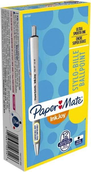 Paper Mate - 1mm Ball Point Retractable Ball Point Pen - Black - Americas Industrial Supply