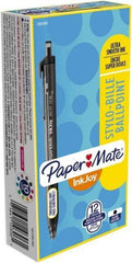 Paper Mate - 1mm Ball Point Retractable Ball Point Pen - Black - Americas Industrial Supply