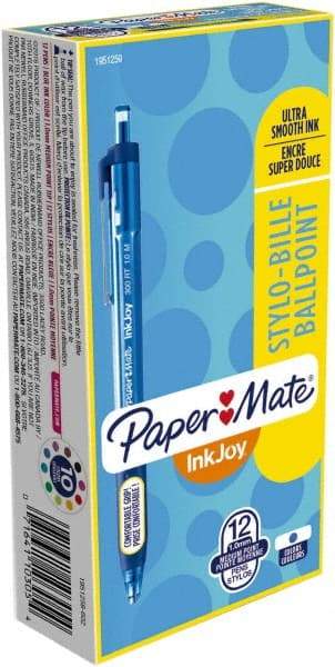 Paper Mate - 1mm Ball Point Retractable Ball Point Pen - Blue - Americas Industrial Supply