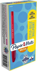 Paper Mate - 1mm Ball Point Ball Point Pen - Red - Americas Industrial Supply