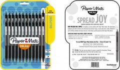 Paper Mate - 1mm Ball Point Retractable Ball Point Pen - Black - Americas Industrial Supply