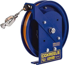 CoxReels - 5/32 Inch x 75 Ft. Stranded Cable Grounding Reel - Spring Driven Reel, Galvanized Steel Cable - Americas Industrial Supply