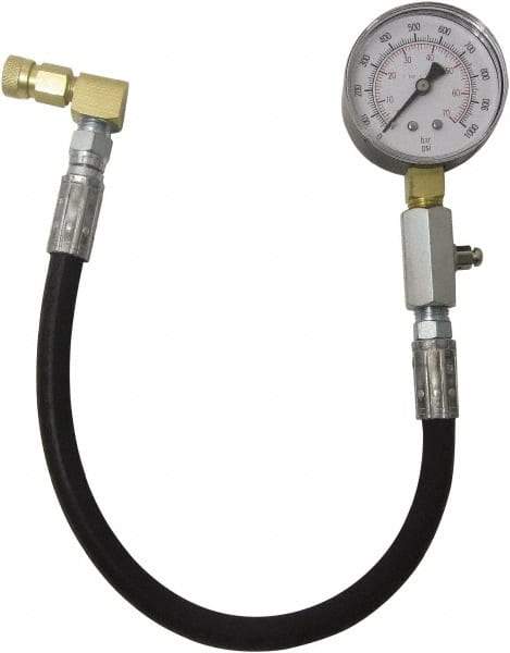 Lang - 1.38' Hose Length, 2,000 Max psi, Mechanical Automotive Diesel Compression Tester - 2 Lb Graduation - Americas Industrial Supply