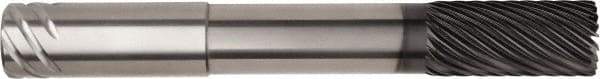 Kennametal - 1/2", 9 Flute, Solid Carbide, 1.524mm Corner Radius End Mill - 5" OAL, 36° Helix, 1" LOC, Right Hand Cut - Americas Industrial Supply