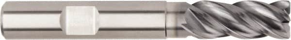 Kennametal - 8mm, 4 Flute, Solid Carbide, Corner Chamfer End Mill - 63mm OAL, 38° Helix, 16mm LOC, Right Hand Cut - Americas Industrial Supply
