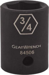 GearWrench - 1/2" Drive 1-1/2" Standard Impact Socket - 6 Points - Americas Industrial Supply