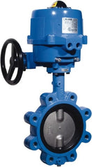Actuated Butterfly Valves; Pipe Size: 10; Actuator Type: Electric; Style: Lug; WOG Rating (psi): 200; Seat Material: EPDM; Disc Material: Stainless Steel; Stem Material: Stainless Steel; Configuration: NSF Approved; Material: Ductile Iron