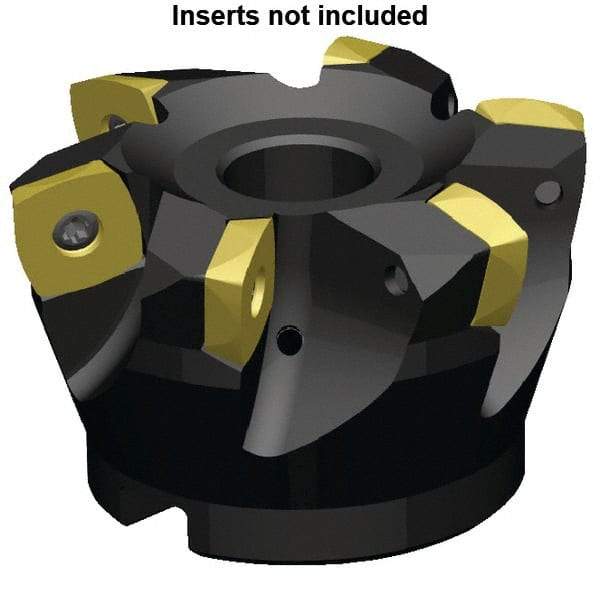 Kennametal - 13 Inserts, 160mm Cutter Diam, 3.5mm Max Depth of Cut, Indexable High-Feed Face Mill - 40mm Arbor Hole Diam, 63mm High, 7792VXE16 Toolholder, XE..160512.. Inserts, Series 7792VX - Americas Industrial Supply