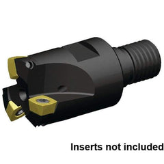 Kennametal - 35mm Cut Diam, 1.5mm Max Depth, M16 29mm Shank Diam, Modular Connection Indexable High-Feed End Mill - Screw Holding Method, XD..0904.. Insert, 7792VXD09 Toolholder, Through Coolant - Americas Industrial Supply