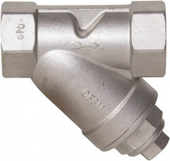 Value Collection - 3/8" Pipe, Female NPT Ends, 316 Stainless Steel Y-Strainer - 800 psi WOG Rating, 150 psi WSP Rating - Americas Industrial Supply