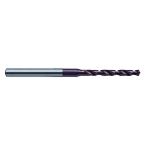 #97 Dia. x #97 Shank × 2 mm Flute Length × 38 mm OAL, 118°, TiAlN, Solid Carbide Drill - Americas Industrial Supply