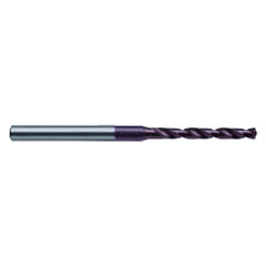 #55 Dia. x #55 Shank × 1 mm Flute Length × 38 mm OAL, 118°, TiAlN, Solid Carbide Drill - Americas Industrial Supply
