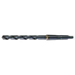 27/64 RHS / RHC HSS 118 Degree Radial Point General Purpose Taper Shank Drill - Steam Oxide - Exact Industrial Supply
