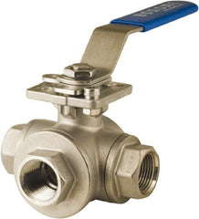 Diverter Manual Ball Valve: 1-1/4″ Pipe, Full Port NPT