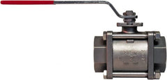 BONOMI - 1/4" Pipe, Full Port, Stainless Steel Steam Service Ball Valve - Exact Industrial Supply