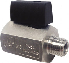 Miniature Bi-Directional Manual Ball Valve: 1/2″ Pipe, Standard Port MNPT x FNPT