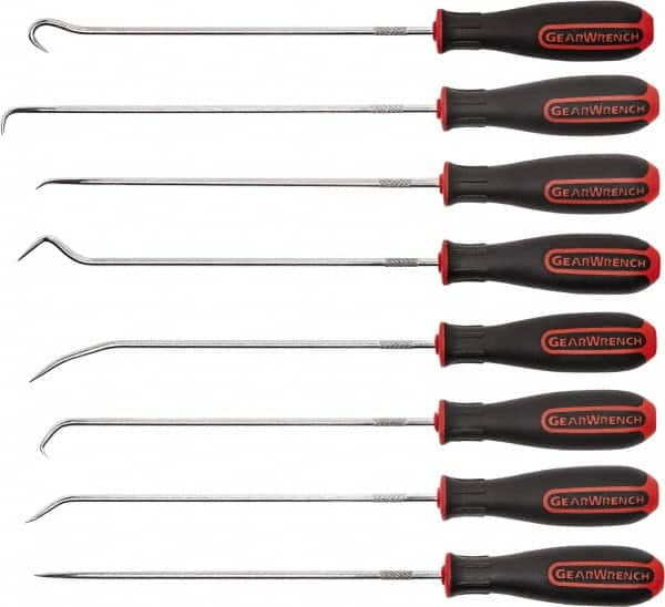 GearWrench - 8 Piece Hook & Pick Set - Dual Composite - Americas Industrial Supply