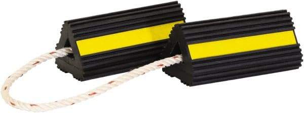 Buyers Products - 4" Wide x 8" High x 4" Deep, Rubber Wheel Chock - Americas Industrial Supply