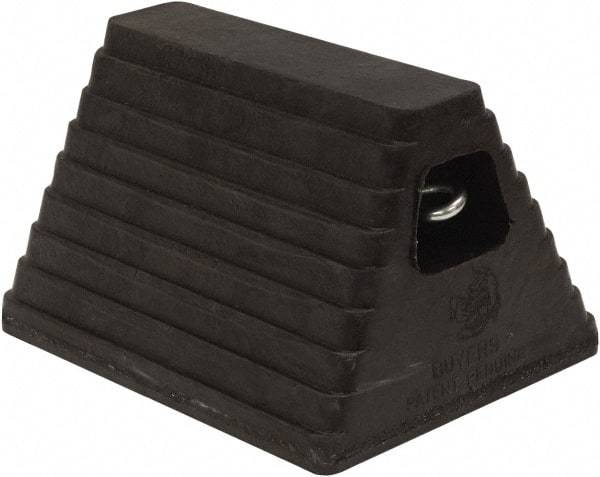 Buyers Products - 10" Wide x 6" High x 8" Deep, Rubber Wheel Chock - Americas Industrial Supply