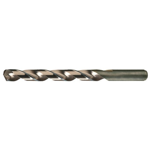 8.10mm RHS / RHC HSS-CO 8% (M42) 135 Degree Split Point Heavy Duty Cobalt Drill - Straw / Gold Oxide - Exact Industrial Supply