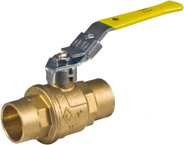 Full Port Bi-Directional Manual Ball Valve: 2″ Pipe, Full Port Solder