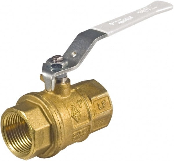 Full Port Bi-Directional Manual Ball Valve: 1-1/2″ Pipe, Full Port NPT