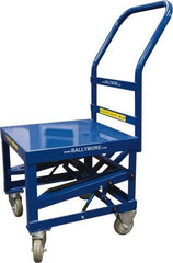 Ballymore - 400 Lb Capacity, 20" Wide x 27" Long x 42" High Mobile Cart - 1 Shelf, Steel, 2 Rigid/2 Swivel Casters - Americas Industrial Supply