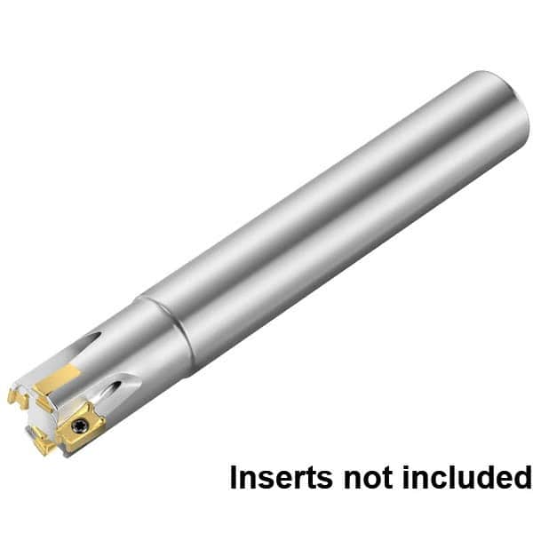 Kennametal - 20mm Cut Diam, 11mm Max Depth of Cut, 20mm Shank Diam, 150mm OAL, Indexable Square Shoulder End Mill - LNGU110408SRGE Inserts, Cylindrical Shank, 0° Lead Angle, Through Coolant, Series Mill 4-11 - Americas Industrial Supply