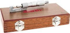 SPI - 0 to 1" Range, Mechanical Hub Micrometer - 0.0001" Graduation, 0.0001" Accuracy, Rotating Spindle - Americas Industrial Supply